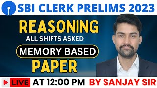 SBI clerk Pre 2023  SBI clerk Prel memory based Paper  SBI Clerk Prelims Memory Based Paper 2022 [upl. by Manson]