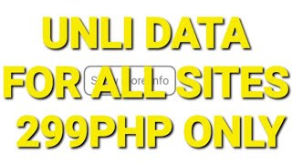 TNT UNLI DATA FOR ALL SITES  299 30 DAYS [upl. by Nnaitsirhc]