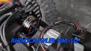 Rhinocrawler RMS12 Outrunner Motor  40a ESC  First Look [upl. by Anerbes]