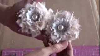 Yummy Shabbychic flower tutorial [upl. by Sel]