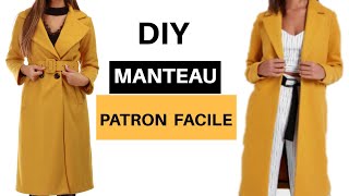 DIY COMMENT TRACER PATRON MANTEAU FEMME  tuto complet [upl. by Everick]