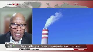 SA Energy Sector  Segomoco Scheppers discusses the unbundling of Eskom transmission business [upl. by Pimbley328]