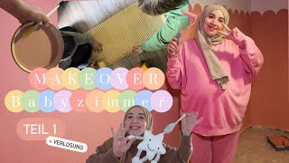 BABYZIMMER MAKEOVER I Teil1  Wandfarbe Schrank JOOM Haul  Hijabflowers [upl. by Aicinat]