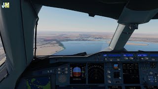 STUNNING Airbus A380 Cockpit Landing at Abu Dhabi Airport  4K [upl. by Notserc414]