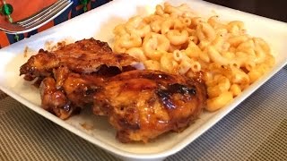 Boneless Chicken Thighs with Barbeque sauce [upl. by Ardnassac684]