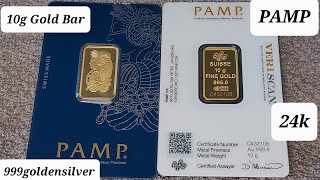 10g Gold Bar  PAMP  Lady Fortuna [upl. by Ia341]