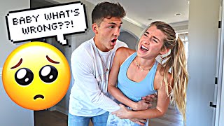 SCREAMING IN PAIN AND THEN “PASSING OUT” PRANK ON MY FIANCE CUTE REACTION [upl. by Cilka673]