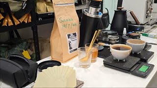 Live coffee roasting  Auto Roast on Kaleido M10  CY is live [upl. by Ahsenom215]