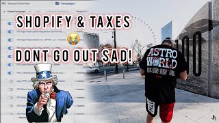 Shopify Dropshipping amp Taxes  DONT GET FampD [upl. by Wyon]