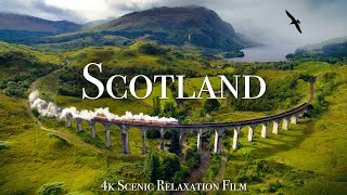 Scotland 4K  Scenic Relaxation Film With Celtic Music [upl. by Atener539]