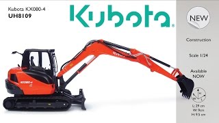 Kubota  KX0804  Scale 124 Made by Universal Hobbies [upl. by Omsare859]