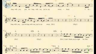 Alto Sax  Ho Hey  The Lumineers  Sheet Music Chords amp Vocals [upl. by Hanni248]