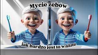 Bajki z przesłaniem  mycie zębów po jedzeniu opowieść stworzona przez AI [upl. by Morven]