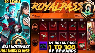 A9 Royal Pass 1 To 100 RP 3D Leaks Is Here  Upgrade M249 amp UZI Skin amp Upgraded New Vehicle  PUBGM [upl. by Divadnahtanoj858]