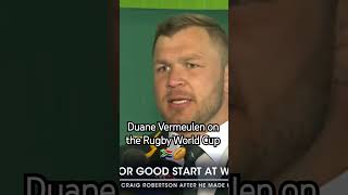 Duane Vermeulen on the Rugby World Cup 🇿🇦🏉 rugby rugbyworldcup rwc2023 springboksrugby [upl. by Torto]