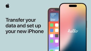 How to transfer your data and set up your new iPhone  Apple Support [upl. by Kcinom44]