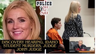 Live hearing Bryan Kohberger Judge John Judge discovery Idaho 4 case [upl. by Ecirtra]