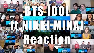 BTS 방탄소년단 IDOL Feat Nicki Minaj quotReaction Mashupquot [upl. by Hanahs]