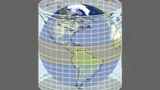 Map projection of Earth avi [upl. by Goeger]