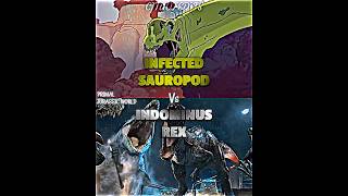 Indominus Rex vs Infected Sauropod indominusrex primal vsedit vsbattle kaijubattle wisedit [upl. by Nosdivad433]