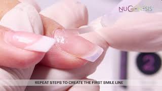 How To Tutorial French On Natural Nails With NuGenesis Nails Dipping Powder [upl. by Mahalia]