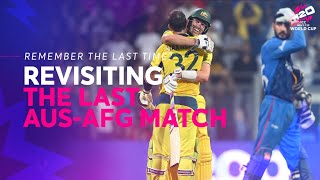 Revisiting the epic Australia vs Afghanistan clash at CWC23  T20WC 2024 [upl. by Eedyaj436]