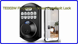 REVIEW 2024 TE002W Fingerprint Smart Deadbolt Lock ESSENTIAL details [upl. by Aremahs]