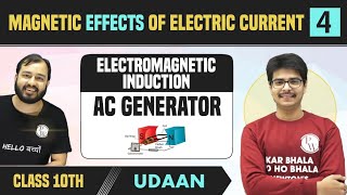 Magnetic Effects of Electric Current 04  Electromagnetic Induction  Flemings Right Hand Rule [upl. by Ettesyl593]