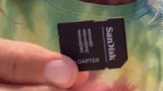 How to use a Sandisk SD card adapter for a Micro SD card [upl. by Enilorak]