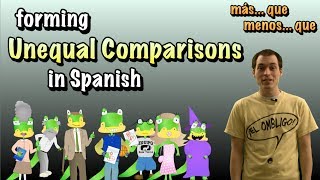 01 Spanish Lesson  Unequal Comparisons part 1 Másmenos  que [upl. by Yssirk]