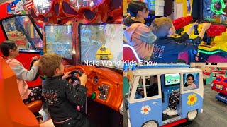 Chuck E Cheeses All You Can Play Challenge Family Entertainment and Games  Videos for kids [upl. by Anedal764]