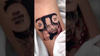 hiken no ace tattoo anime onepiece portgasdace hikennoace ace arigato shots [upl. by Gnouhc]