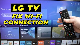 LG Smart TV How to Fix If it Wont Connect to WiFi Internet [upl. by Hanford]