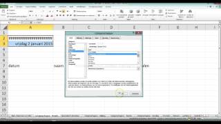 Werken in Excel 2 Celeigenschappen getalnotatie [upl. by Malim]