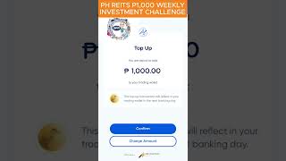 Philippine REIT  PhP1000 Weekly Investment Challenge  Topup Buying Power  Oct 16 2023 [upl. by Timon]