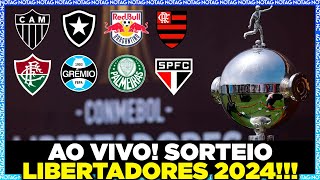 AO VIVO SORTEIO da LIBERTADORES 2024 [upl. by Atsyrhc]