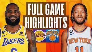 LAKERS at KNICKS  FULL GAME HIGHLIGHTS  January 31 2023 [upl. by Niad]