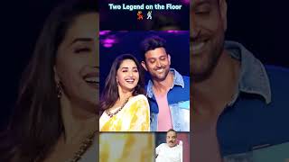 Hrithik Roshan and Madhuri Dixit Dancing Together Dance Legend [upl. by Akinaj]