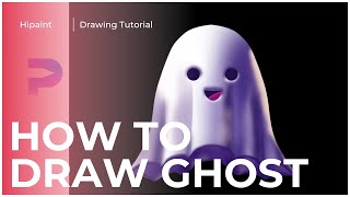 How to Draw a Professional Cute Ghost  StepbyStep Digital Drawing Tutorial  Hipaint [upl. by Lurie]