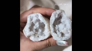 Moonpath Stones  GE04 Mini Milky Geode Morocco 2 [upl. by Amalita]