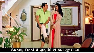 बीवी की मार से बचने के लिए Sunny Deol ने खुद की ही टांग तुड़वा ली  Indian मूवी Double Dhamaal कॉमेडी [upl. by Spooner365]