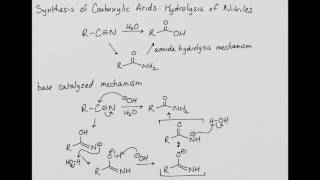 Hydrating Nitriles to Make Carboxylic Acids [upl. by Lemuela]