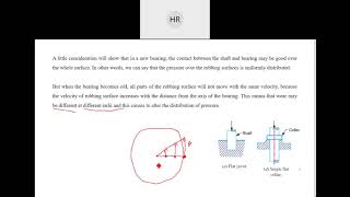 Friction in Pivots and Collars  Flat Pivot Bearing [upl. by Phenica]