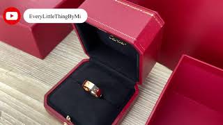 แกะกล่องรีวิว Cᴀʀᴛɪᴇʀ 💍 Love Ring 3 Diamonds ✨✨✨ unboxing cartier แกะกล่อง [upl. by Dorolice]