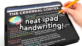 how to write neater on the iPad 📝 [upl. by Publus]