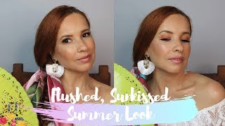 FLUSHED amp SUNKISSED QUICK SUMMER LOOK [upl. by Oicirtap191]