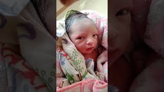 Newborn vs 3 months old baby cutebaby newborn babyboy cute 3months [upl. by Bernadine]