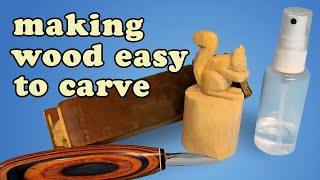 How to Make Wood Easier to Carve  Whittling and Wood Carving Tips for Beginners [upl. by Latty]