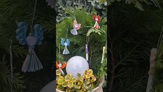 🥰 angel bunt lovely winter christmas basteln handmade gift quilling diy [upl. by Nydnarb]