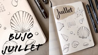 PLAN WITH ME  Bullet journal juillet 2018 [upl. by Tcideneb7]